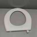 Mayfair Cassel Slow Close Toilet Seat, Easy Clean, Non Slip Premium Wood Seat, Easy Install, Made in USA, Round, White