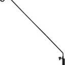 Home-X Deck Hook for Railing - Extendable Reach Deck Bird Feeder Hanger 28-44 inch with Clamp on Bracket - Ideal for Bird Feeders, Planters, Lanterns, Wind Chimes and More