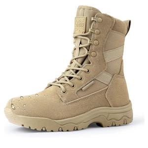 FREE SOLDIER Women's Tactical Boots 8 Inches Lightweight Combat Boot Durable Military Work Outdoors Boots Desert Boot for Women 10