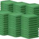 Avalon Towels Bar Towels (Pack of 60) Size 14x17 Inches 100% Cotton, Absorbent and Reusable Cleaning Rags, Multipurpose Cleaning Towels, Terry Cloth Rags, Durable Shop Rags (Green)