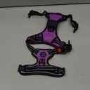 PHOEPET No Pull Dog Harnesses for Small Dogs Reflective Adjustable Front Clip Vest with Handle 2 Metal Rings 3 Buckles [Easy to Put on & Take Off](S, Purple)