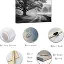 ZXHYWYM Black and White Wall Art Forest Big Tree Painting Nature Landscape Canvas Prints Modern Artwork for Living Room Office Bedroom Framed(3, (24.00" x 36.00"))