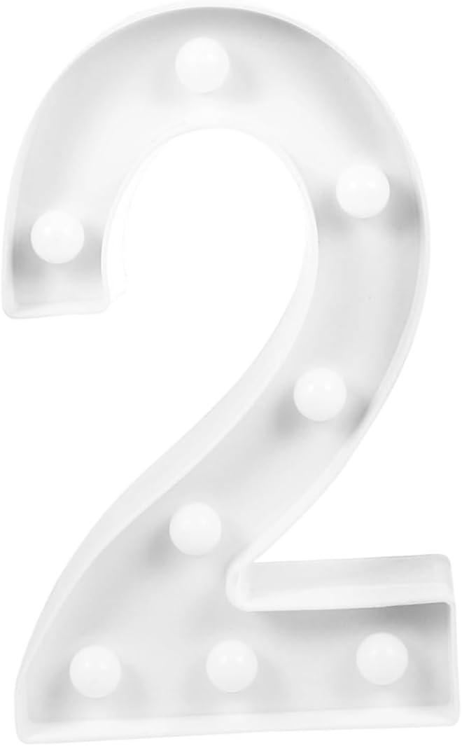 Battery Operated Led Number Lights for Christmas Decor Warm Glow Night Light for Parties and Year Celebrations Safe for Boys and Girls Easy to Use Requires Aa Batteries