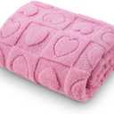 Luciphia Small Dog Blanket Washable Pet Bed Cover Soft Fluffy Puppy Blanket with Premium Fleece 300GSM Cozy Calming Cat Blankets for Indoor Cats Pink 30x20 inch