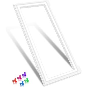 Upgraded W11396037 Refrigerator Door Gasket Compatible with Whirlpool Refrigerator Door Seal W10162893 W10163896 W10165979 Kenmore Fridge Door Gasket KitchenAid Maytag Fridge Door Gasket Seal White