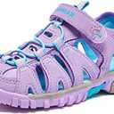 Amazon.com | HOBIBEAR Boys Outdoor Closed-Toe Breathable Summer Kids Athletic Sport Sandals Lightweight-Purple GU | Sandals, Size: 4.5 Toddler