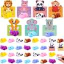 Mochi Squishy Toys, 28pcs Mini Kawaii Squishies Party Favors for Kids, Valentines Gifts Fidget Sensory Treasure Box Toys for Classroom Prizes Pinata Goodie Bags Xmas Stocking Stuffers