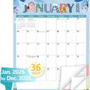 GuassLee Extra Large Wall Calendar 2026-2028, 36-Month Vertical Wall Calendar 2026, Jan. 2026 to Dec. 2028, 17" X 22" Paper Hanging Planner with Thick Paper Spiral Bound for Office Home Organizing