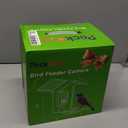 Bird Feeder with Camera Solar Powered, AI Identify & Auto Capture with 32GB Card, 2K HD Live Video Smart Bird Feeder Camera Instant Notifications in Backyard, Gift for Bird Lovers (Green)