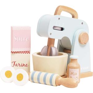 Le Toy Van - Honeybake Kids Wooden Mixer Pretend Play Toy Set | Wooden Play Kitchen Pretend Toys | Kids Role Play Toy Kitchen Accessories (Multicoloured)