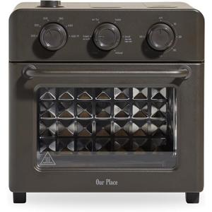 Our Place Wonder Oven, 6-in-1 Air Fryer & Toaster Oven, 2-Rack, 13 Qt
Non-toxic air fryer toaster oven combo; basket, wire rack, bake pan, crumb tray; toast, roast, bake, broil, reheat, steam