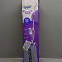 Swiffer PowerMop Multi-Surface Mop Kit for Floor Cleaning, Includes PowerMop, 2 Mopping Pad Refills, 1 Cleaning Solution with Fresh Scent and 2 Batteries (Purple and White)