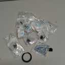 WEAVERBIRD Round Zinc Alloy Cabinet Knob Matte Black Ring Pull Handles Single Hole for Kitchen Drawer, 1.57" Diameter- Pack of 10