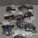 Retevis CP185 CP200D Earpiece, Compatible with Motorola CP100D/GP300/GP2000/BRP40/RMU2040/RMU2080D/RDU4100/RDU4160D/DTR700/HYTTC610 Radios, Volume Adjustable Walkie Talkie Earpiece with Mic(10 Pack)