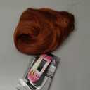 Copper Red Wig Wavy Layered Wig with Curtain Bangs Synthetic Long Ginger Wigs for Black White Women Long Wig Butterfly Haircut Reddish Brown