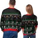 Colorful House Unisex's Ugly Christmas Jumper Sweater Printed Pullover,3D Funny Digital Print Sweatshirt Suit for Men Woman (XX-Large)