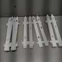 Interlocking Christmas Tree Fence Panels Set PVC Lightweight for Xmas Tree Decoration Traditional Sturdy Decorative Border, 30 Pieces