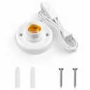 15ft Light Bulb Socket with Cord,light socket,E26/ E27 Lamp Base Desktop 15ft Light Socket with Cord Light Bulb light bulb socket, Cord On/Off Switch Hanging,light bulb socket,Light Socket with Cord