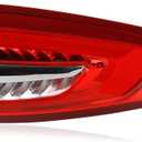 LED Tail Lights Outer Assembly Compatible with 2017-2020 Ford Fusion OE Style Right Passenger Side Rear Light Taillights Replacement for HS7Z13404J FO2805118