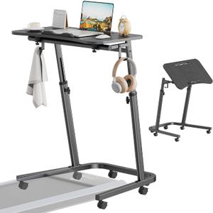 Walking Pad Desk with Tilt Top, Adjustable Standing Desk for Treadmill