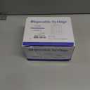 0.5ml Syringe with Cap, 31G 1/4" 6mm 1/2cc Syringes, Disposable Individual Package, Pack of 100