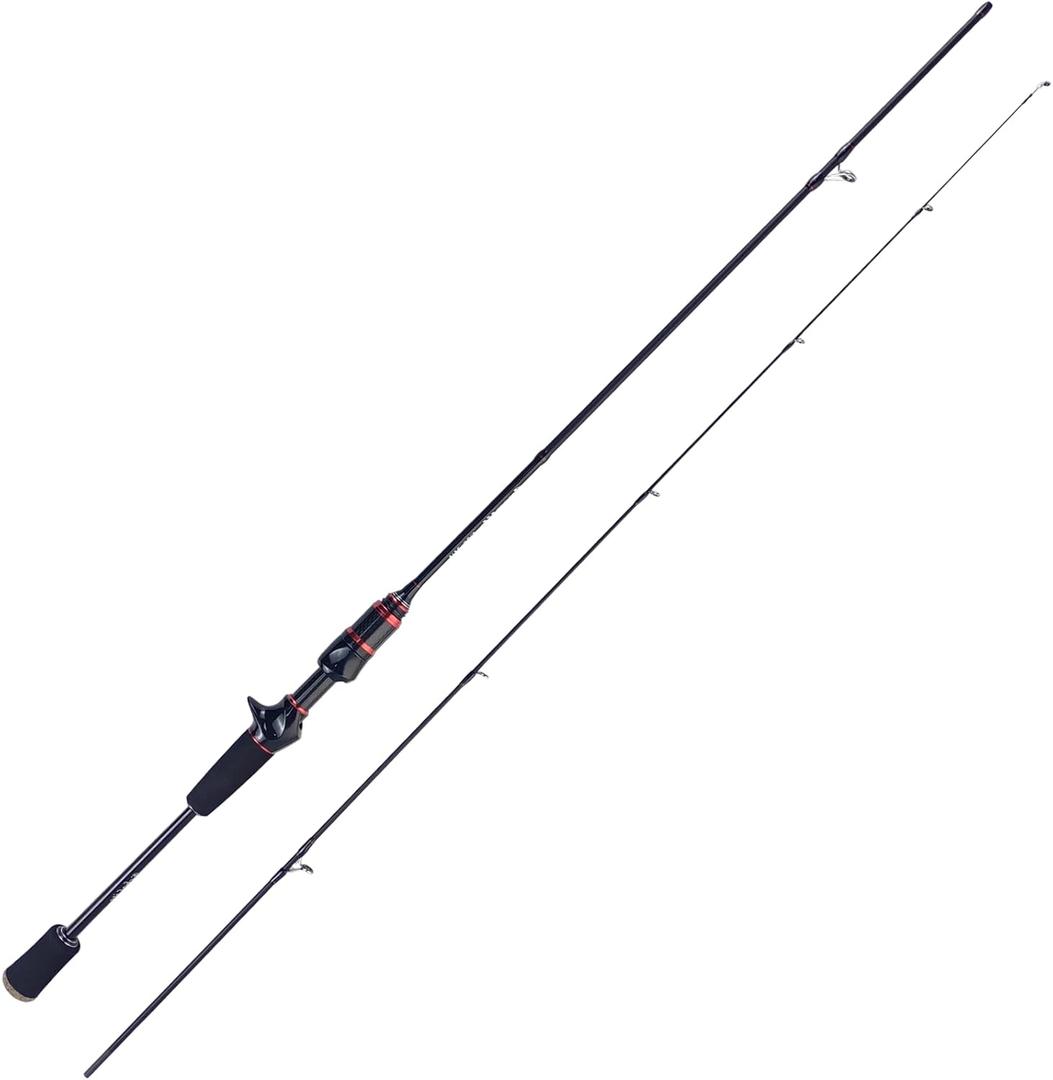Aventik EchoLite Fishing Rod Ultralight Bass Fishing Pole with Lure 3-12g High Carbon UL Trout Spinning Casting Rod Line Weight 3-10LB