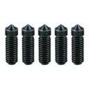 0.4mm Kobra 3 Hardened Steel Nozzle kit, 5PCS High Temperature Pointed Wear Resistant Nozzle Kits for Anycubic Kobra 3 Kobra 3 Combo 3D Printers