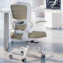 TRALT Office Chair - Ergonomic Desk Chair with Adjustable Lumbar Support, Mesh Computer Chair, Executive Chairs for Home Office Comfortable Lumbar Support, Khaki
