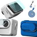 Silicone Protective Cover Case,Screen and Lens Protector for Insta360 GO 3(Blue)
