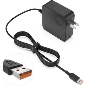 Futurebatt 65W Adapter Charger Cord for Lenovo Yoga 3 Pro, Yoga 700-11ISK 700-14ISK 80QE Yoga 900 900-13ISK Yoga 3 11,3 14 Laptop with USB Cable Power Supply Adapter