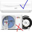 12000BTU Mini Split Air Conditioner& Heater, 20 SEER2 115V Wall-Mounted Ductless AC Unit Cools Rooms up to 750 Sq. Ft, Energy Efficient Inverter AC with Heat Pump (Blast Series)