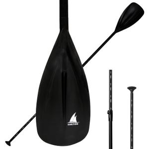 Karltion SUP Paddle - 3-Piece Adjustable Aluminium SUP Paddle with Glass Fiber Blade for Surfing, Floating, Water Sports