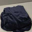 H.VERSAILTEX Velvet Stretch Individual Couch Cushion Cover Plush Slipcover for Loveseat Sofa Furniture Protector Seat Cover (1 Piece Loveseat Cushion Cover, Navy)