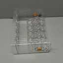 Egg Holder for Fridge, 3 Tiers Egg Organizer for Refrigerator, Eggs Holder Countertop with Timers, Space-Saving Eggs Dispenser for Refrigerator, 30 Eggs Container for Refrigerators