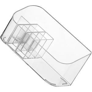Vaguelly Desktop Cosmetic Organizer Box 3-Compartment Plastic Storage for Makeup and Sundries Container for Home Vanity and Bathroom Organization