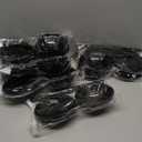 Reginary 8 Pieces Wig Head Stand for Multiple Wigs Mannequin Head 13.8 Inch Portable Hat Display Stand Travel Wig Holder for Styling Non Slip Stable DIY Practice Hat Holder(Black)