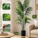 6FT Fake Palm Tree, Tall Artificial Floor Plants with Lifelike Leaves