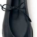 Lace Up Square Toe Ballet Flats for Women Cute Bow Slip On Mary Jane Flats Casual Ballerina Shoes (7, Black)