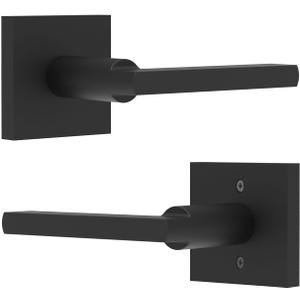 Aqara Entry Door Handle, Exterior Door Entry Handle with Door Lever, Reversible Lever Exterior for Front Entrance and Bedrooms, Non-Locking, Ideal for Modern Doors Smart Locks