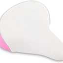 Wide Kids Bike Seat for Girls Bike, Purple & Pink