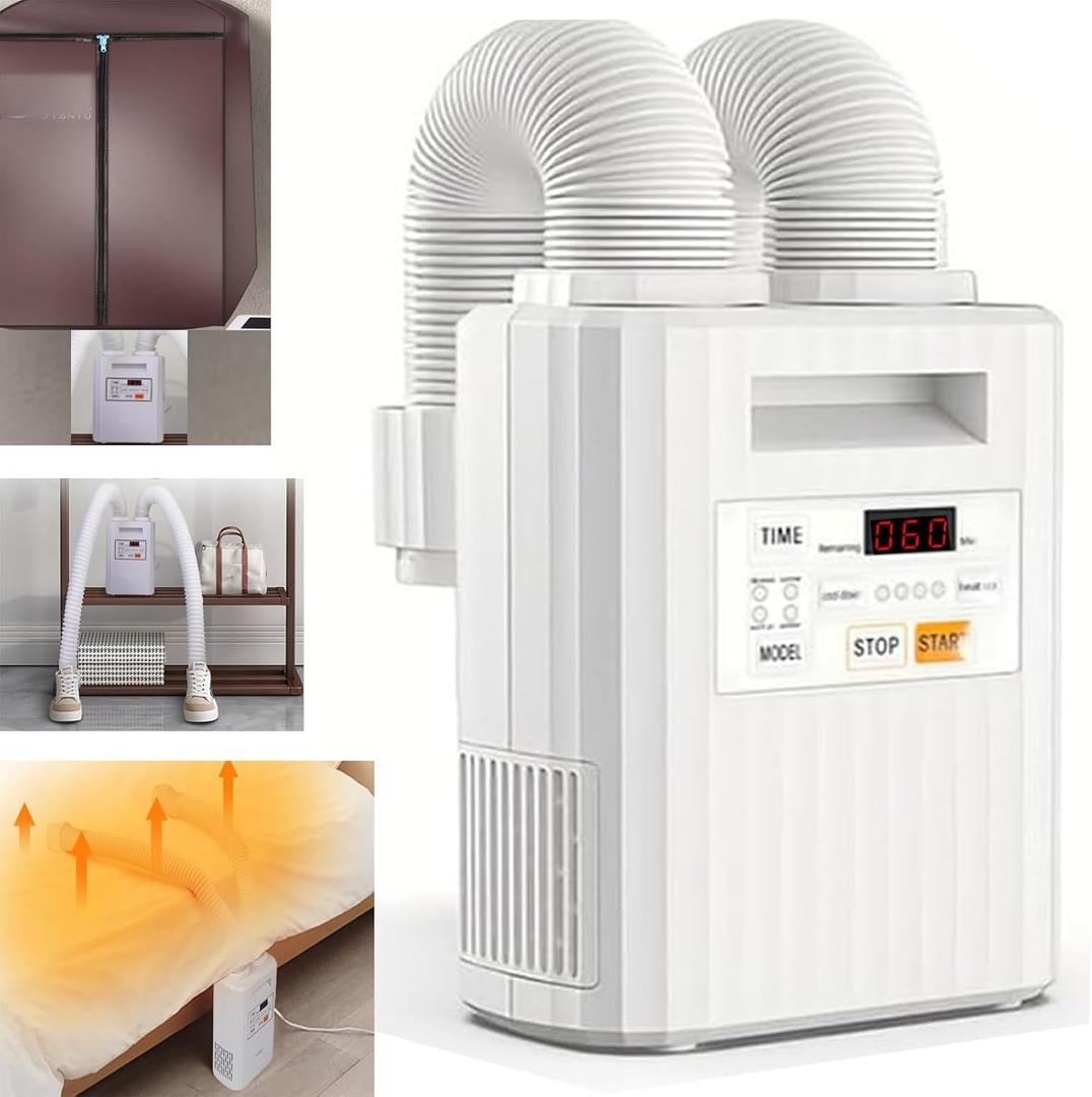 Portable Blanket Warmer, Comfortable Warm Air on the Bed, Sweat Drying, Suitable for Climate Change, Can Dry Shoes, Clothes Blanket Warmer Bed Warmer, Bed Fan Under Sheets, LCD Touch