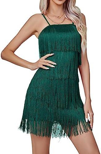 Women's Sexy Outfit Fringe Dress, Size: M  Women's Sexy Outfit Fringe Dress, Size: M