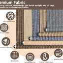 Cordless Sun Shades Outdoor Patio Roller Up Blinds for Porch 72" W x 72" H
