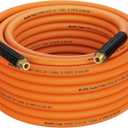 Giraffe Tools Hybrid Air Hose, 3/8 inch x 50 ft, 1/4 in. MNPT Fittings, 300 PSI Heavy Duty, Lightweight Air Compressor Hose