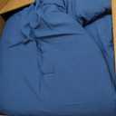 WRENSONGE Queen Comforter Set- 7 Pieces Soft Blue Bed in a Bag with Fitted Sheet, Flat Sheet, 2 Pillow Shams, and 2 Pillowcases- Warm Bedding Sets Queen for All Season (Queen(90"x90"))