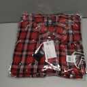 3 x FOCO NFL Wordmark Basic Flannel Shirt (Red, XL)