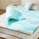 Sweetcrispy 2-in D Soothing Cool Gel Memory Foam Twin Hypoallergenic Mattress Topper