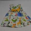 RETSUGO Little Girl A-Line Dresses Bowknot Dress for Baby Girls Casual Toddler Girl Dresses for Party Girl Dress 1-8 Years (6-7 Years)