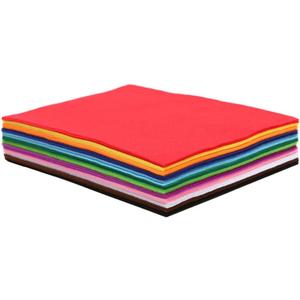 Soft Felt Sheets, 8.5x11 Inches, 36PCS in 12 Colors - Assorted Polyester Square Sheets for DIY, Craft, Sewing, Patches and More | 2mm Thickness - Multiple Colors and Sizes