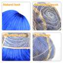 KUUQA 6 Pieces Party Wigs Set, Neon Short Bob Wig Pack Costume Colorful Cosplay Wig Daily Party Hairpieces for Bachelorette Neon Party Favors, Halloween and Decorations